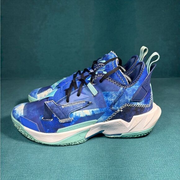 Size 8.5 - Men’s Nike Jordan Why Not Zer0.4 blue shoes - Picture 1 of 9